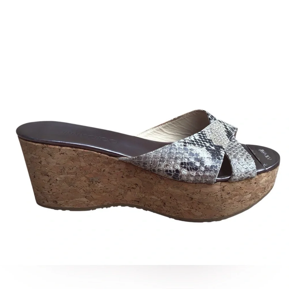 Jimmy Choo snake embossed